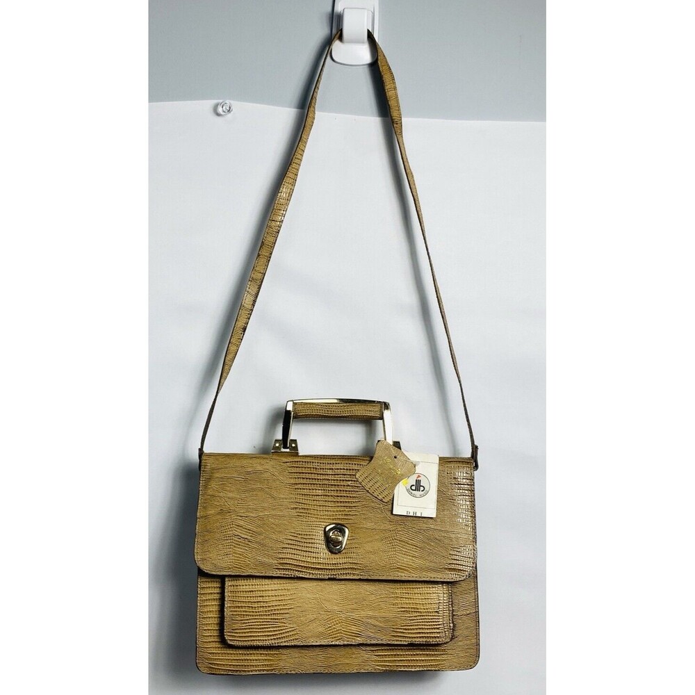 Vintage Daniel Hugo Handbag/ Shoulder Bag Leather Brown
